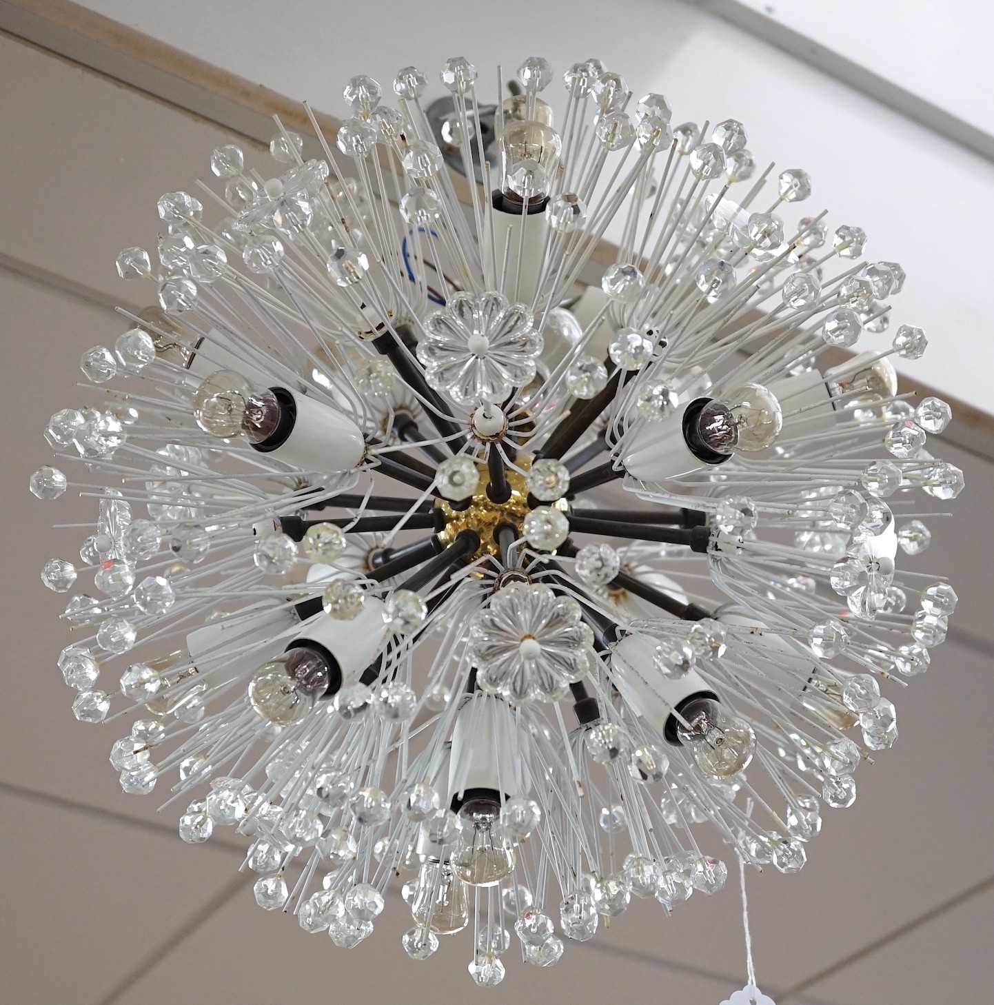 A retro light fitting, approx 35cm diameter